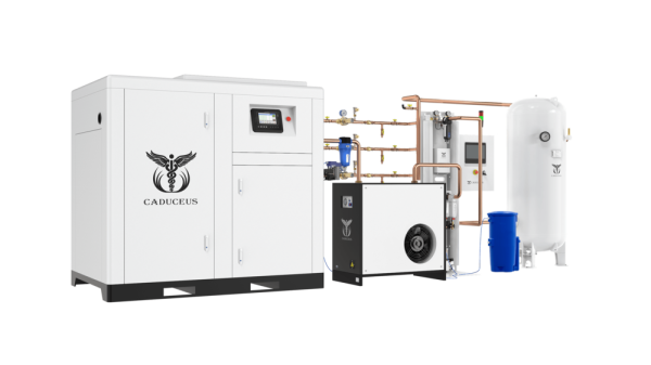 Спиральные безмасляные воздушные компрессорные станции с ременным приводом CADUCEUS AIRCAD DS-B