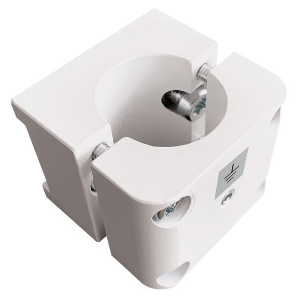 Крепление кронштейна для монитора на вертикальную штангу