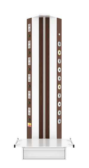 Медицинская консоль настенная вертикальная CADUCEUS CS07L