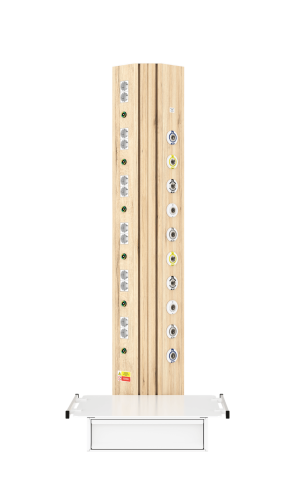 Настенная вертикальная медицинская консоль CS07