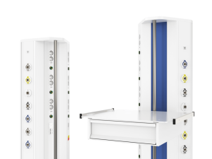 Медицинская консоль настенная вертикальная CADUCEUS CS07L