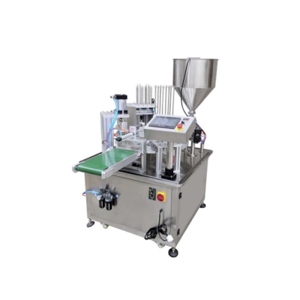 Роторный станок для наполнения и запечатывания пластиковых стаканов YJN-GF300