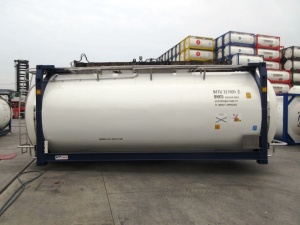 Контейнер-цистерна модели UN Т11 32К SWAP с утеплителем и пароподогревом