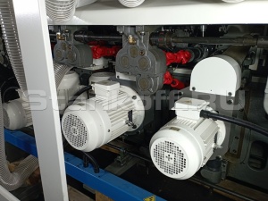 5-ти шпиндельный четырёхсторонний фрезерный станок продольного типа с 2-мя верхними шпинделями QMB-T516S