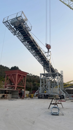 Радиальный конвейер Автоматический Телескопический PTRC2000, 2000 т/час, PolygonMach Турция