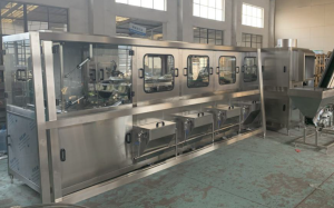 Автоматическое оборудование для линии розлива питьевой воды в ПЭТ тару объемом 19 л, производительностью до 900 бутылок в час