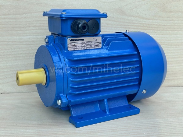 Электродвигатель 3 кВт 2830 об/мин (3.0 квт 3000 об/мин) Vilmann тип Z90L2-2 (крепление B3, на лапах)
