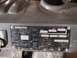 Вилочный погрузчик Komatsu FG15T-20