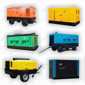 Мобильный дизельный винтовой воздушный компрессор LGCY 10/7