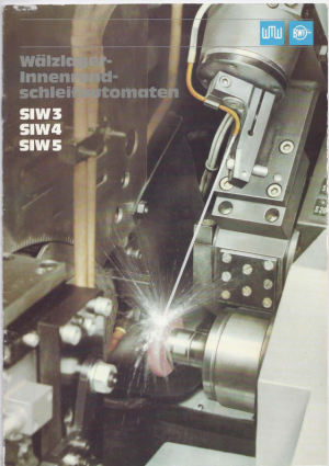 Внутришлифовальный станок для кольца подшипника SIW 3/1B (СИВ 3/1Б) WMW-BWF