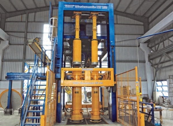 Оборудование для производства бетонных труб VIHY Mastermatic, HawkeyePedershaab