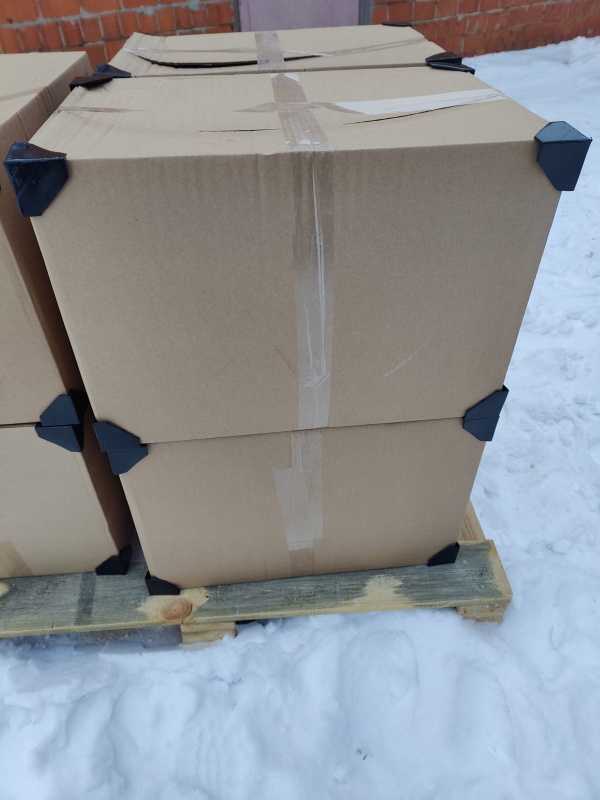 Защита углов картонных коробок от вмятин