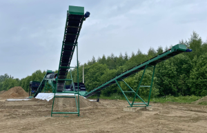 Линия мойки песка гравия щебня