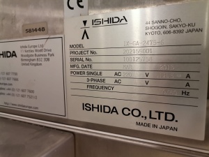 Рентгеновская система для проверки паучей с детским питанием (или другим аналогичным продуктом) IX-GA-2475