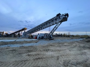 Радиальный конвейер Автоматический Телескопический PTRC1055, 500 т/ч, PolygonMach Турция