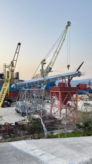 Радиальный конвейер Автоматический Телескопический PTRC1055, 500 т/ч, PolygonMach Турция