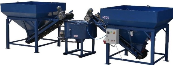 Бетонный мини завод полуавтоматический SUMAB 3 м3/час