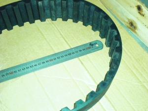 Американский большой зубчатый ремень для с/х техники и промоборудования - редкий с Эбея