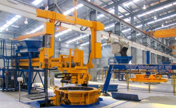 Оборудование для производства бетонных труб VIHY Multicast, Дания