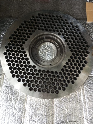 Матрица для пласткомпактора Condus (Polimech). Диаметр 450 мм,толщина 31 мм, сталь 40х, закаленная