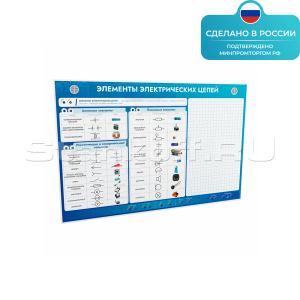 Электрифицированный стенд «Элементы электрических цепей с маркерными полями» ST0348