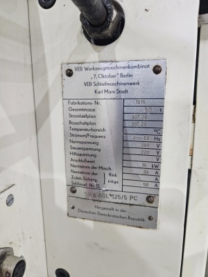 Шлифовальный станок для круглого наружного шлифования колец подшипников SWa AGL 125 (АГЛ 125) WMW