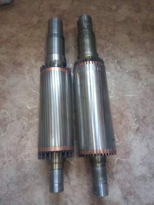 Ротор электродвигателя рельсошлифовального поезда ршп-48