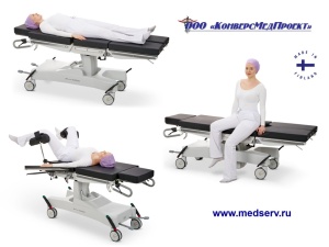 Операционный cтол Rapido для малоинвазивной хирургии, Merivaara, Финляндия