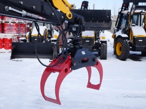 Лесозахват маятниковый на экскаватор-погрузчик MST, Bobcat, JCB и другие