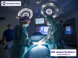 Операционные хирургические светильники серии Q-Flow, Merivaara, Финляндия