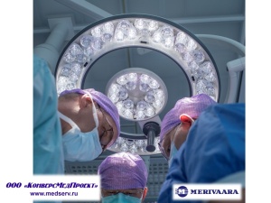 Операционные хирургические светильники серии Q-Flow, Merivaara, Финляндия
