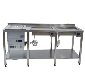 Поверхность жарочная Berner BGE40x2 встроенная + охлаждаемая ванна Finist ВХВ-1