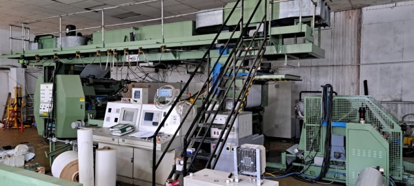 Шестицветная флексографическая печатная машина с центральным барабаном модель AMBER 608 1M, UTECO Италия новая находилась на консервации