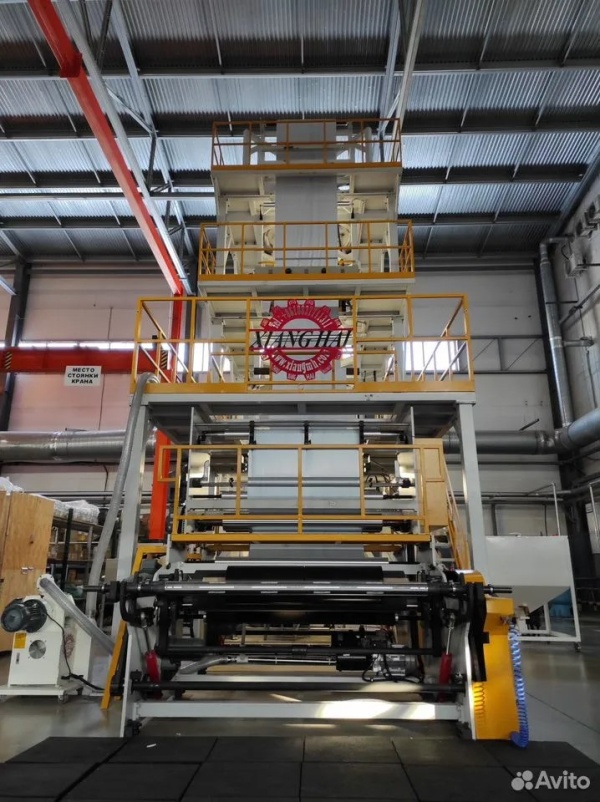 Трёхслойный раздувной со-экструдер формата ABC 1300, 2022 г.в. минимальная наработка