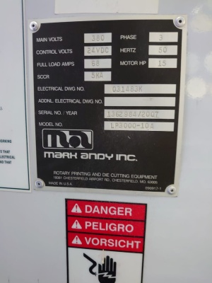 Узкорулонная флексомашина «LP3000-10А Mark Andy»