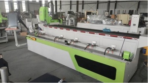 4-х осевой двухшпиндельный фрезерный станок SKX2-3000 с ЧПУ для обработки алюминиевого профиля