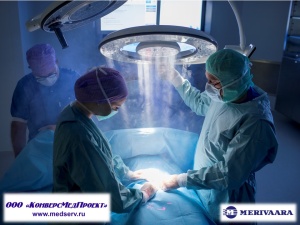 Операционные хирургические светильники серии Q-Flow, Merivaara, Финляндия