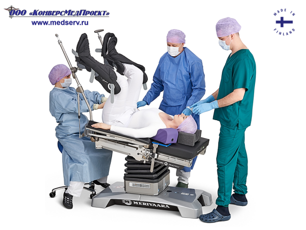 Опоры для ног с пневмоприводом для урологии, гинекологии, проктологии типа «стремя» / «сапожки» / «башмаки» для операционного стола