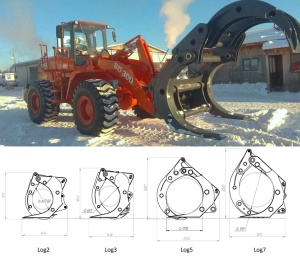 Лесозахват для фронтального погрузчика Doosan, JinGong, Hyundai и другие