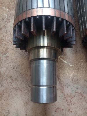 Ротор электродвигателя рельсошлифовального поезда ршп-48