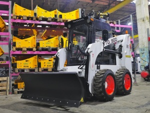 Снежный отвал для мини-погрузчика Bob-Tach, Case, JCB и других