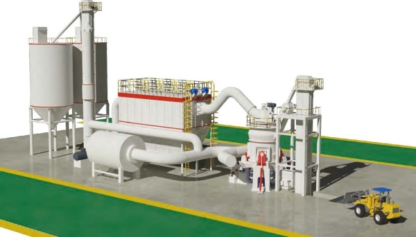 Линия по пр-ву минерального порошка (МП) 25-35 т/ч на базе вертикальной валковой мельницы LM1300K