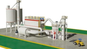 Линия по пр-ву минерального порошка (МП) 25-35 т/ч на базе вертикальной валковой мельницы LM1300K