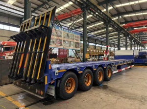 Полуприцеп-трал с трапами TONGYADA CTY9804TDPS 4-оси, грузоподъёмностью 65 тонн, новый