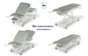 Гинекологический стол – кресло с электроприводом Lojer 4050X, Финляндия