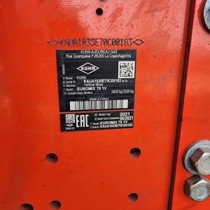 Миксер кормораздатчик «кuhn Euromix 70 1V»