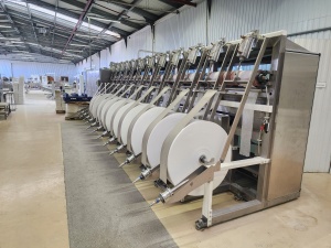 Универсальная линия по производству влажных салфеток фирмы KANSAN (Турция), модель Dynamik Plus