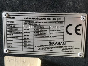 KABAN LC 2010 Станок для водоотводящих каналов полуавтоматический