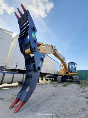 Захват для камней, леса на экскаватор 15-50 тонн