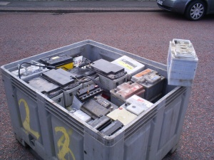 Контейнер для отработанных аккумуляторов АКБ